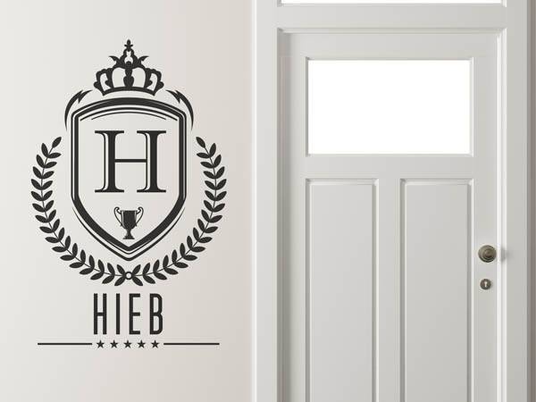 Wandtattoo Hieb Wappen