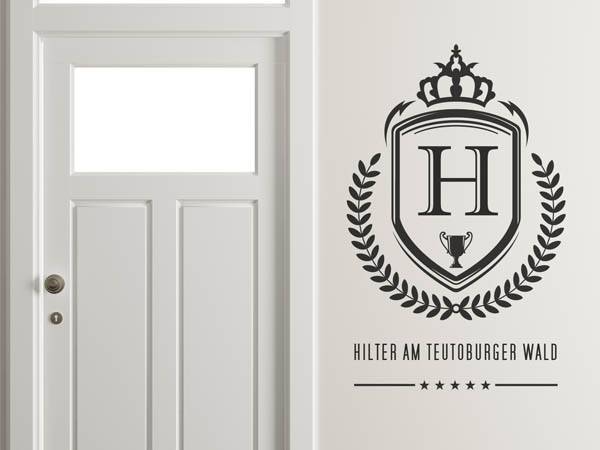 Wandtattoo Hilter am Teutoburger Wald Wappen