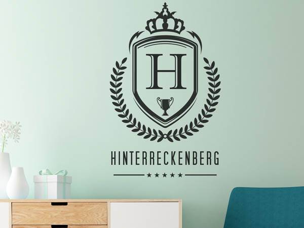 Wandtattoo Hinterreckenberg Wappen