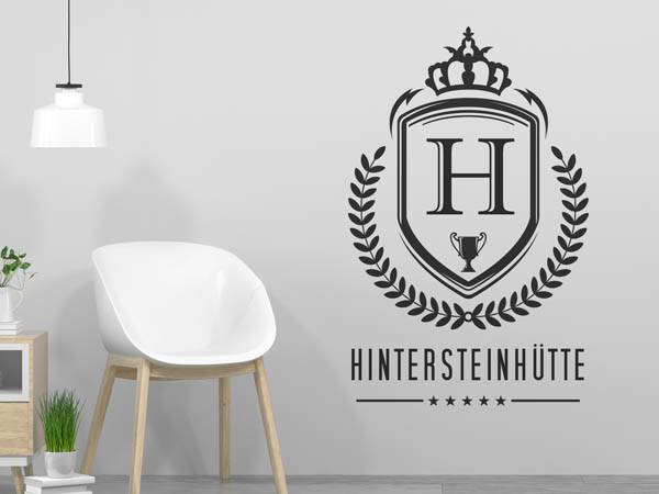 Wandtattoo Hintersteinhütte Wappen