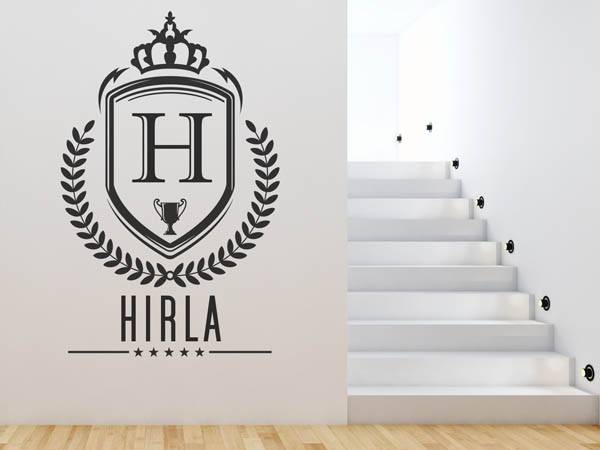 Wandtattoo Hirla Wappen