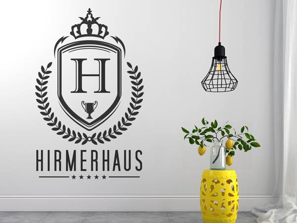 Wandtattoo Hirmerhaus Wappen