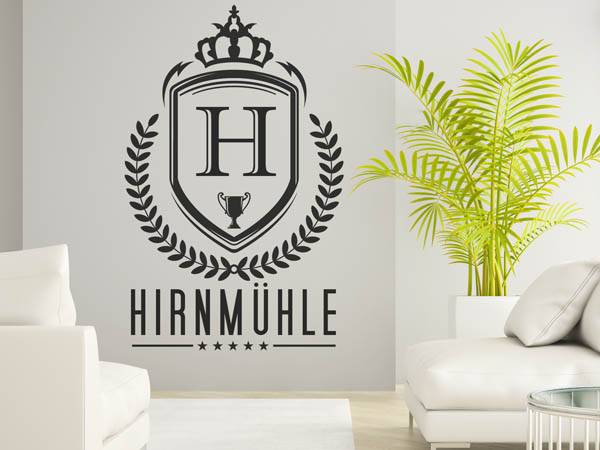 Wandtattoo Hirnmühle Wappen