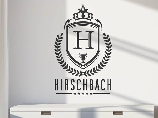 Wandtattoo Hirschbach Wappen