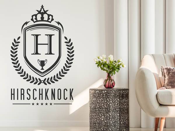 Wandtattoo Hirschknock Wappen