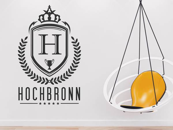 Wandtattoo Hochbronn Wappen