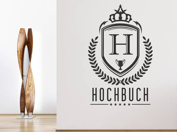 Wandtattoo Hochbuch Wappen