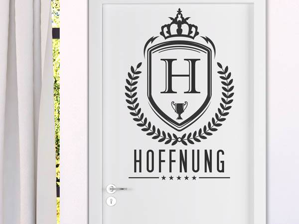 Wandtattoo Hoffnung Wappen