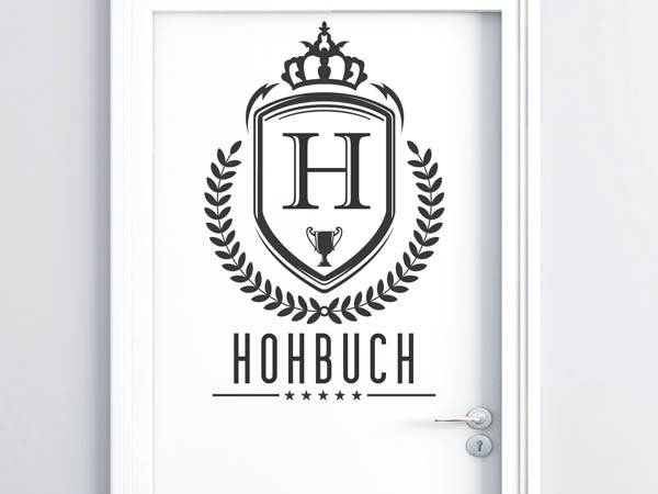 Wandtattoo Hohbuch Wappen