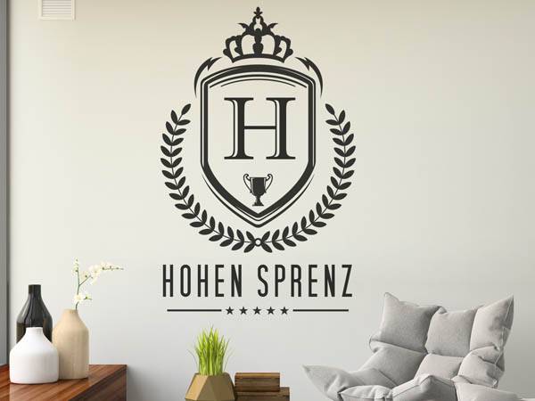 Wandtattoo Hohen Sprenz Wappen