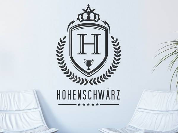 Wandtattoo Hohenschwärz Wappen