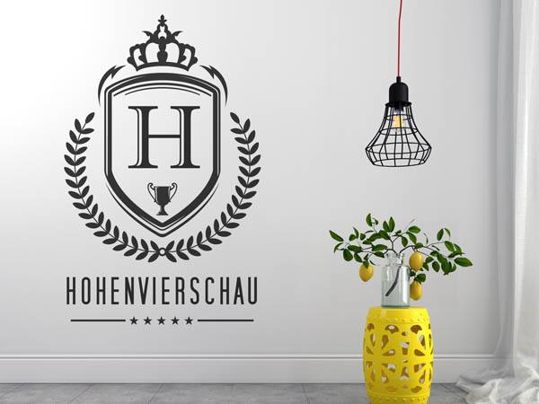 Wandtattoo Hohenvierschau Wappen