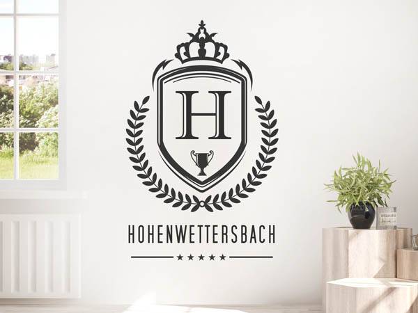 Wandtattoo Hohenwettersbach Wappen