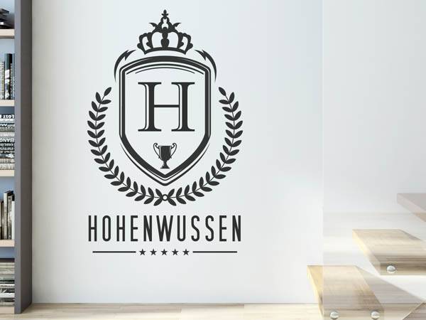 Wandtattoo Hohenwussen Wappen
