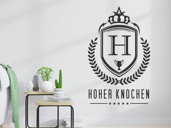 Wandtattoo Hoher Knochen Wappen