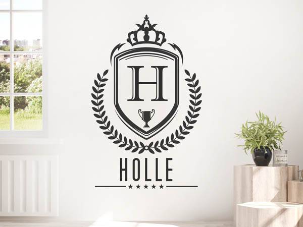 Wandtattoo Holle Wappen