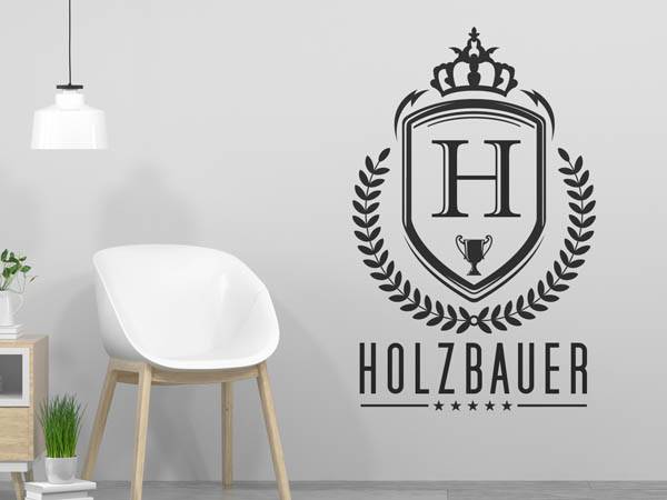 Wandtattoo Holzbauer Wappen