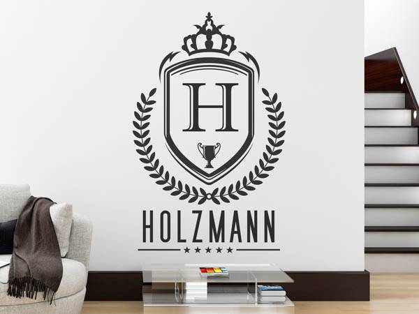 Wandtattoo Holzmann Wappen