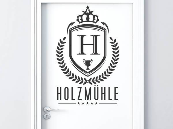 Wandtattoo Holzmühle Wappen