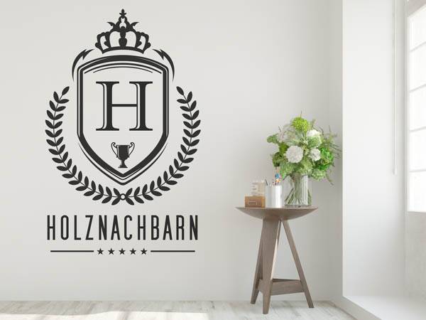 Wandtattoo Holznachbarn Wappen