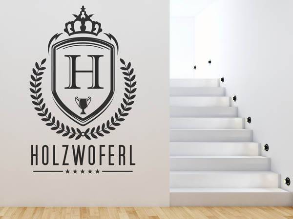Wandtattoo Holzwoferl Wappen