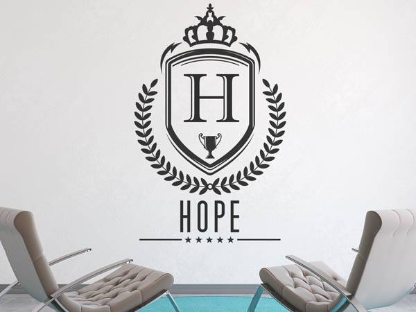 Wandtattoo Hope Wappen