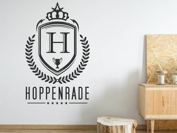 Wandtattoo Hoppenrade Wappen