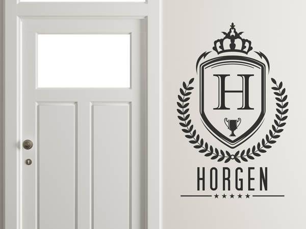 Wandtattoo Horgen Wappen