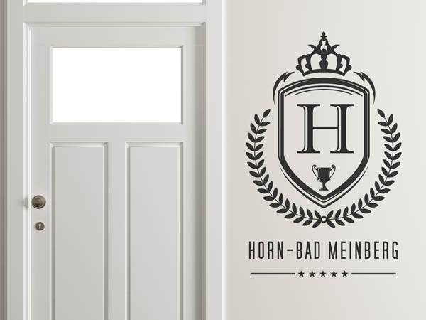Wandtattoo Horn-Bad Meinberg Wappen