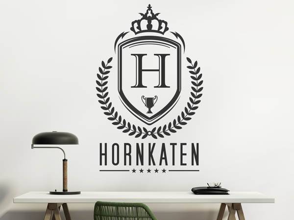 Wandtattoo Hornkaten Wappen