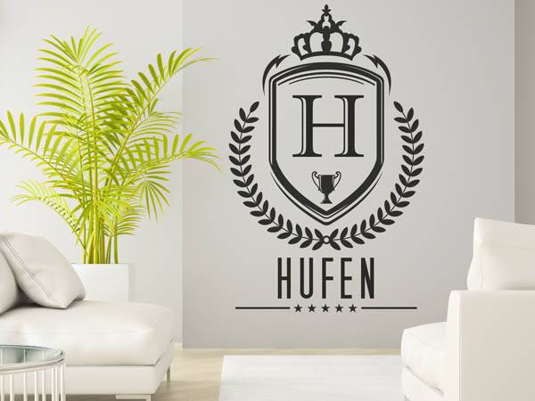 Wandtattoo Hufen Wappen