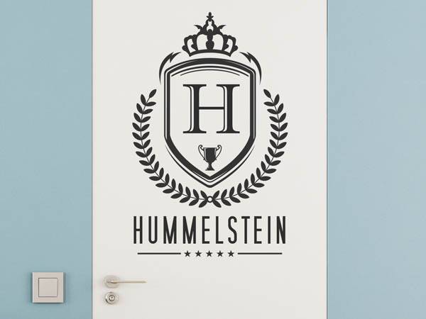 Wandtattoo Hummelstein Wappen