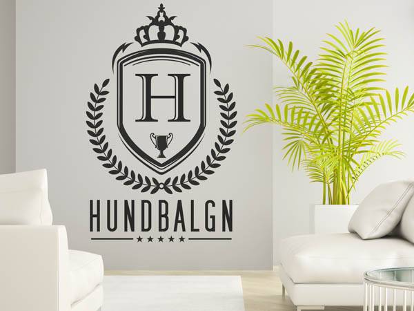 Wandtattoo Hundbalgn Wappen