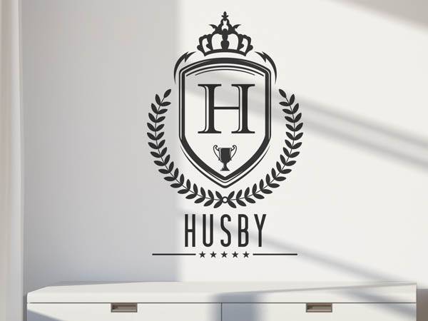 Wandtattoo Husby Wappen