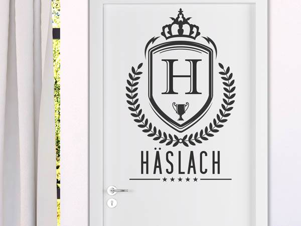 Wandtattoo Häslach Wappen