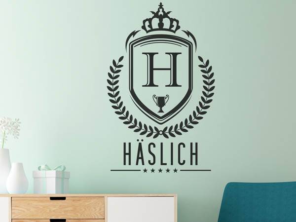 Wandtattoo Häslich Wappen