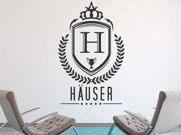 Wandtattoo Häuser Wappen