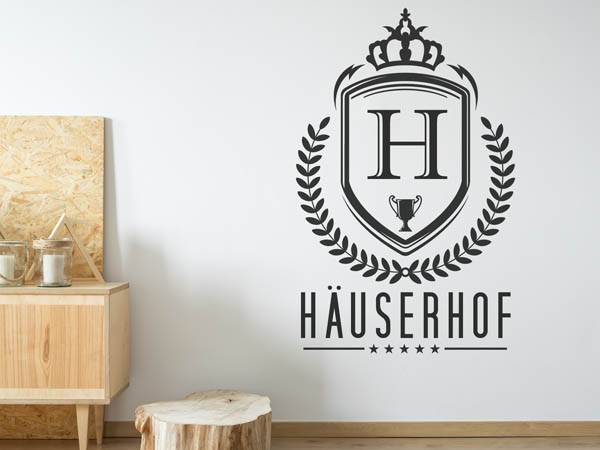 Wandtattoo Häuserhof Wappen