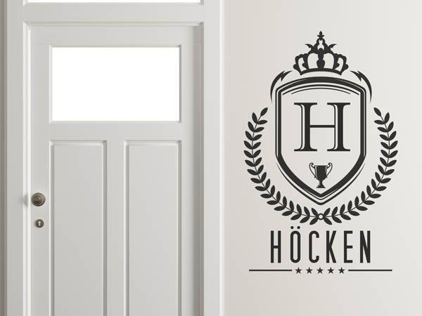 Wandtattoo Höcken Wappen