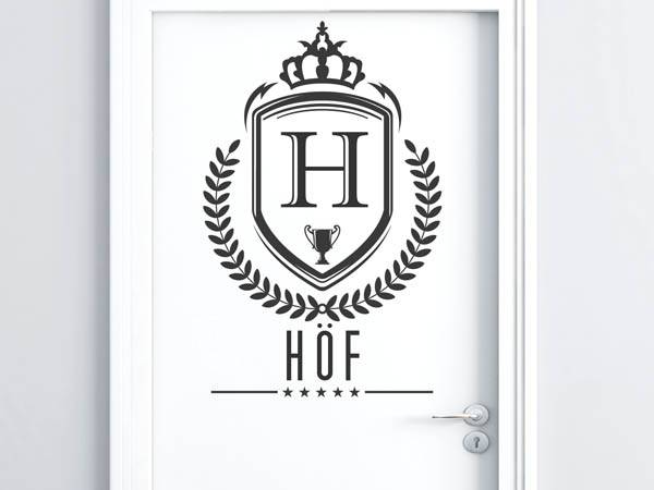 Wandtattoo Höf Wappen