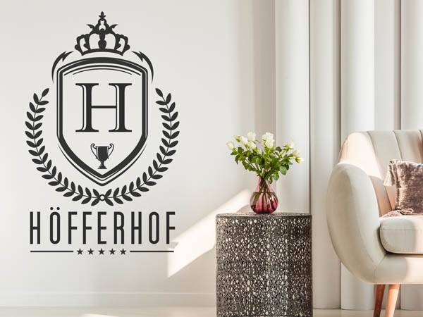 Wandtattoo Höfferhof Wappen