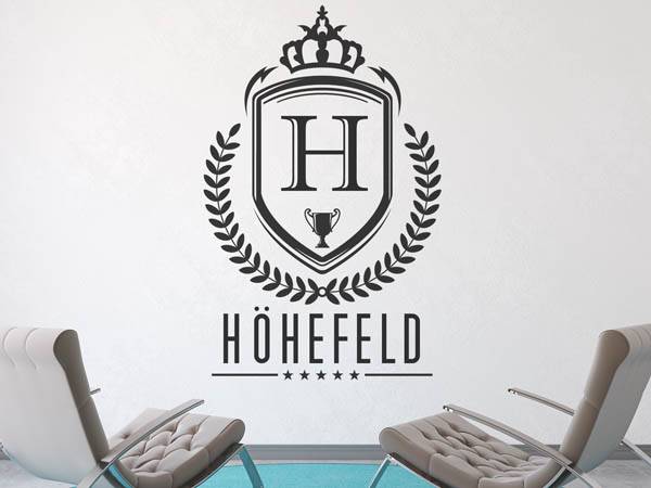 Wandtattoo Höhefeld Wappen