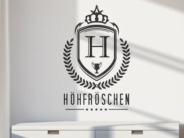 Wandtattoo Höhfröschen Wappen