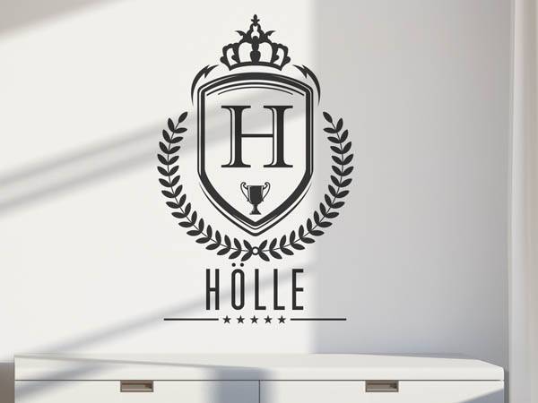 Wandtattoo Hölle Wappen