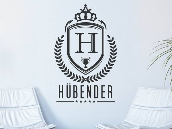 Wandtattoo Hübender Wappen