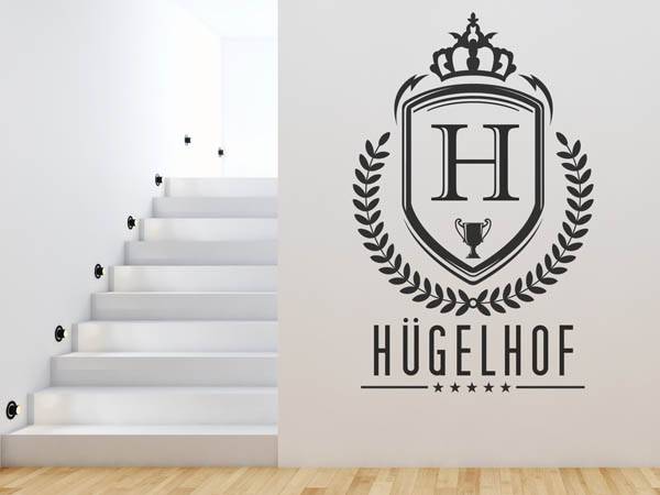 Wandtattoo Hügelhof Wappen