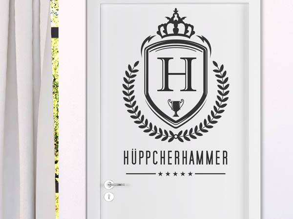 Wandtattoo Hüppcherhammer Wappen