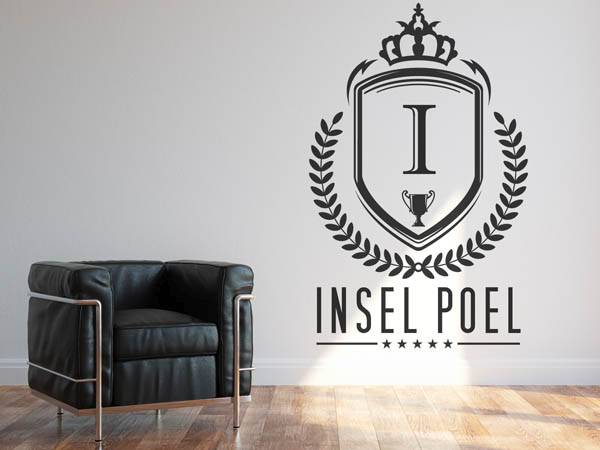 Wandtattoo Insel Poel Wappen