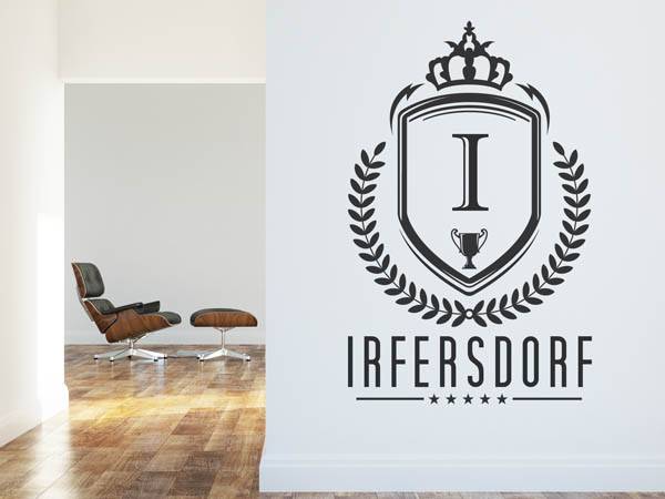 Wandtattoo Irfersdorf Wappen