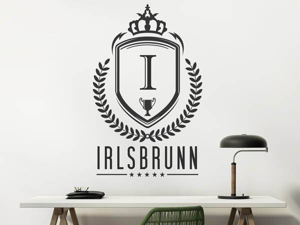 Wandtattoo Irlsbrunn Wappen